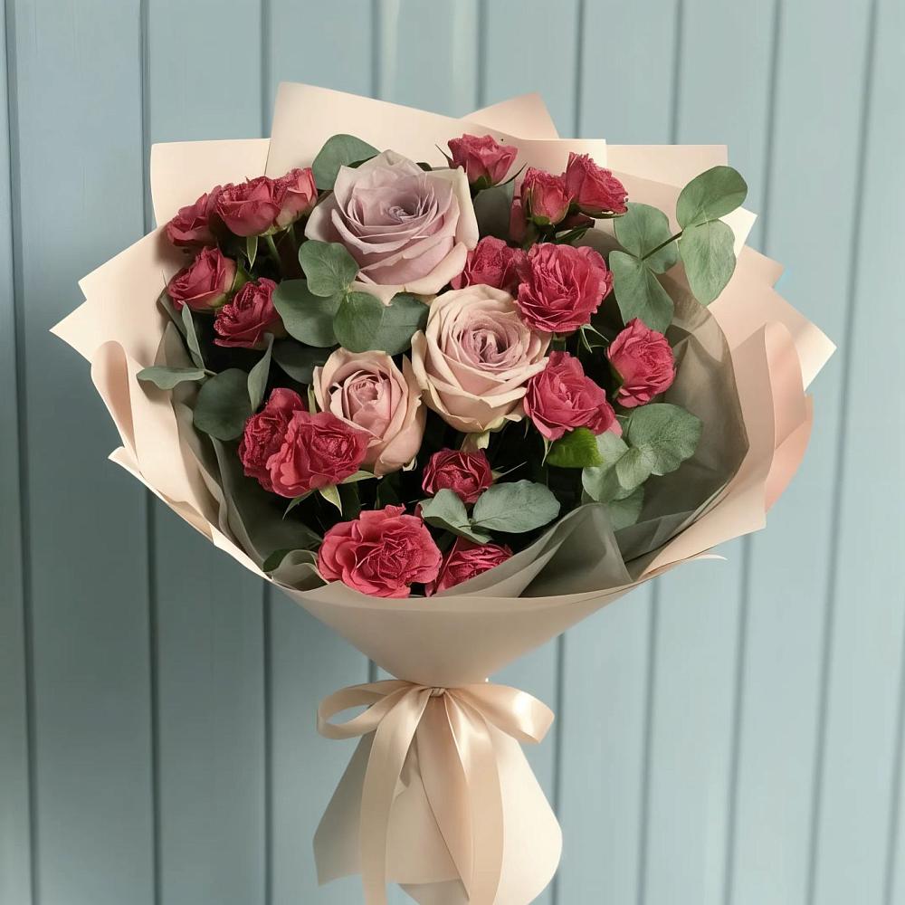 Букет цветов из: Гвоздики и Розы в Нелидово