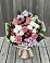 Букет цветов из: Альстромерии, Гвоздики, Розы и Хризантемы в Нелидово