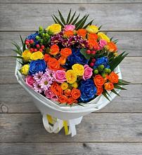 Букет цветов из:  Розы и Хризантемы в Нелидово
