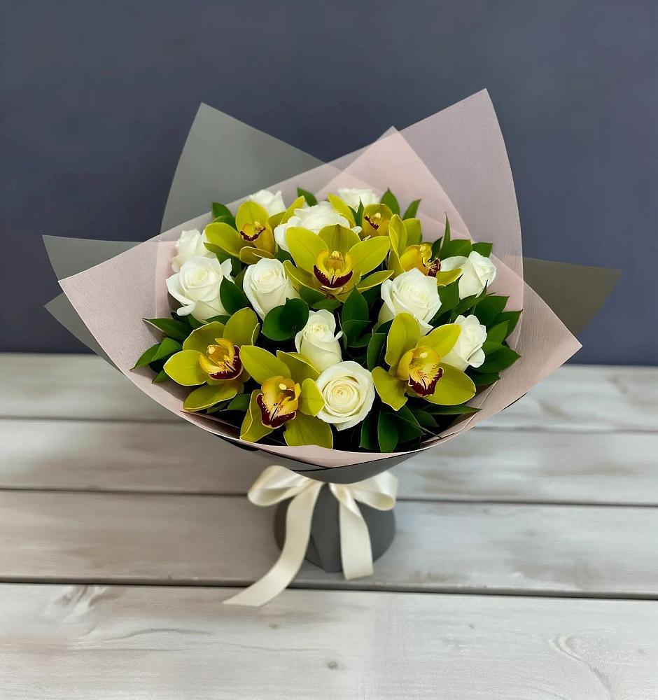 Букет цветов из: Орхидеи и Розы в Нелидово