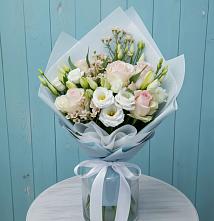Букет цветов из:  Розы и Лизиантусы #REPLACE_PRED# Нелидово